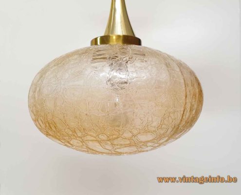 Oval Crackle Globes Pendant Chandelier 3