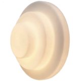 Raak Step By Step wall lamp flush mount round opal glass lampshade metal base 1980s E27 socket