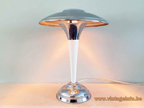 Chrome Art Deco Table Lamp 1