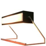 Cosack desk lamp 7852 square chrome rods base black rectangular beam lampshade acrylic diffusers 1960s Germany