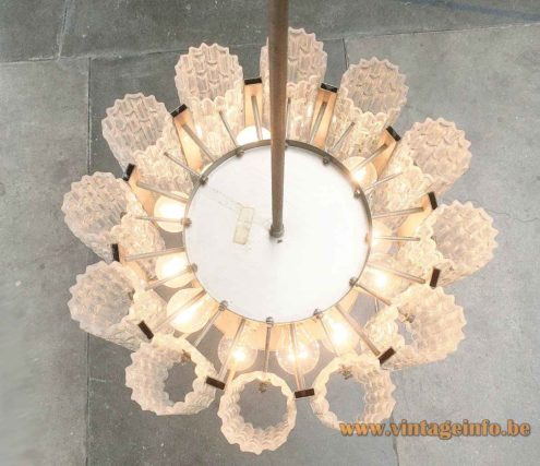 DORIA Big Glass Tubes Chandelier 5