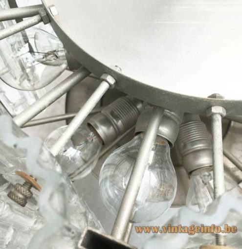 DORIA Big Glass Tubes Chandelier 7