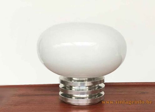 DORIA Oval Globe Table Lamp White Version 2