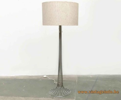 Kinkeldey Chrome Wire Floor Lamp 6