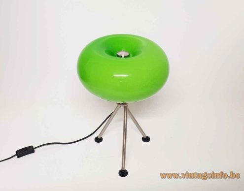 Trio Leuchten Green Glass Table Lamp 4
