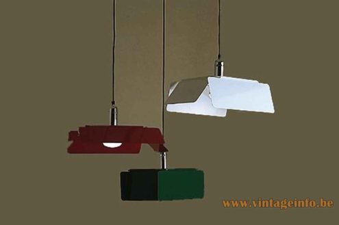 Harvey Guzzini Diaframma Pendant Lamp - 1974 Catalogue Picture