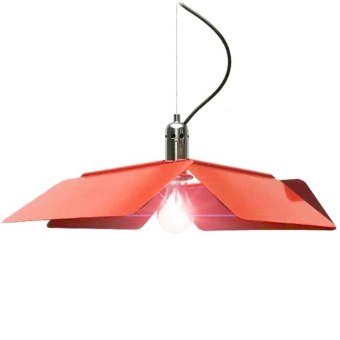 Harvey Guzzini Diaframma pendant lamp design: Fabio Lenci 4 adjustable metal slats square lampshade iGuzzini Italy 7064