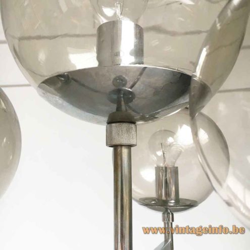 Hustadt Leuchten Smoked Globes Floor Lamp 5
