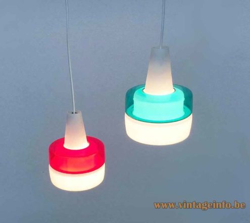 Peill Putzler Duotone Glass Pendant Lamp 3