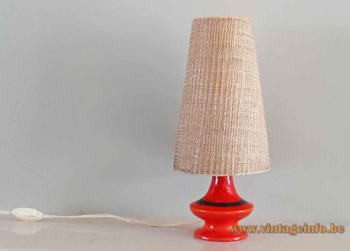 1960s German Ceramics Table Lamp 4