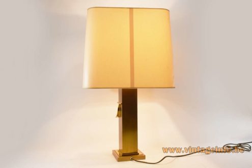 Deknudt Brass Rectangular Table Lamp 6