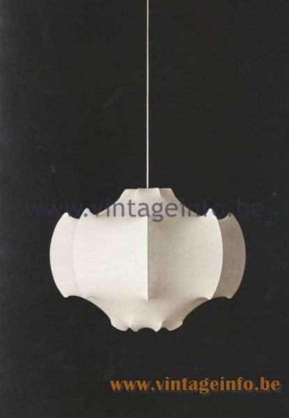 FLOS Viscontea Cocoon Pendant Lamp - 1980 Catalogue Picture