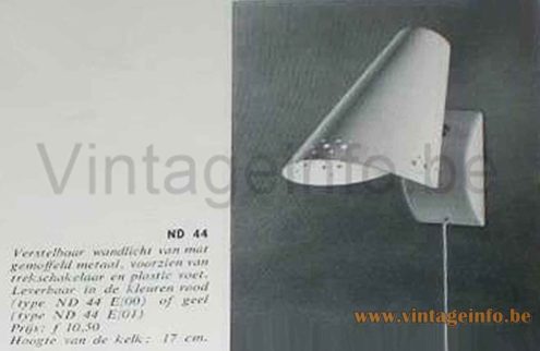 HoSo Stars Desk Lamp - 1957 Philips Catalogue Photo