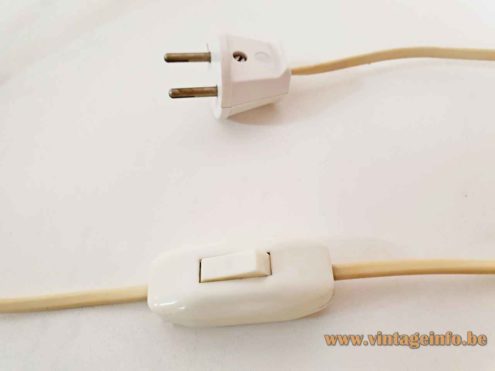 White Lamingo BN 25 Table Lamp Switch Plug