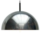Staff pendant lamp 5071 chrome half round mushroom lampshade acrylic diffuser disc 1970s Germany Model 5071/73/74