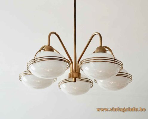 Massive Opal Globes Chandelier 2