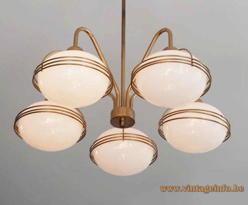 Massive Opal Globes Chandelier 4