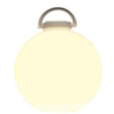 Valenti Tama floor lamp white plastic globe lampshade & handle design: Isao Hosoe 1970s 1980s Italy