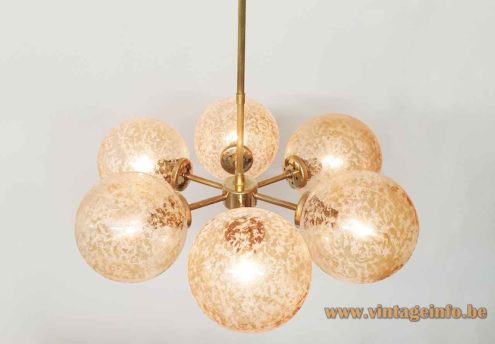 Kaiser Leuchten Crackle Globes Chandelier 3