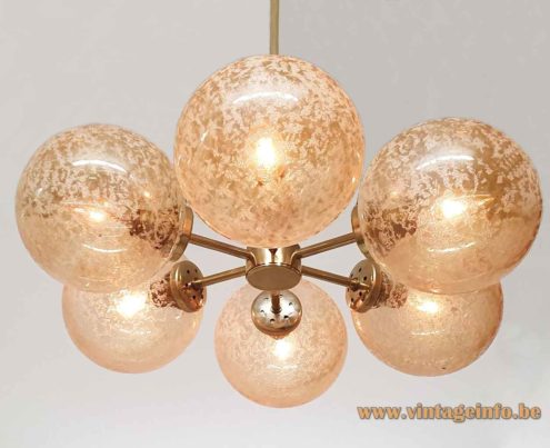 Kaiser Leuchten Crackle Globes Chandelier 4