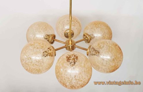 Kaiser Leuchten Crackle Globes Chandelier 5