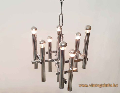 Sciolari Style Chrome Chandelier 1