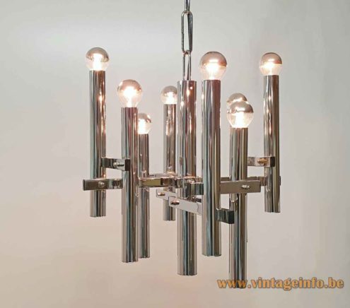 Sciolari Style Chrome Chandelier 6