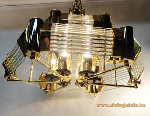 Crystal Glass Rods Chandelier 2