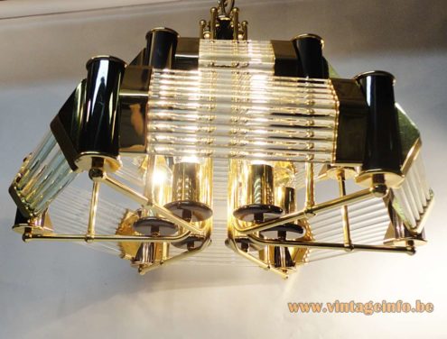 Crystal Glass Rods Chandelier 3