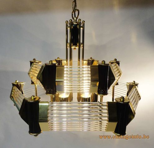 Crystal Glass Rods Chandelier 4