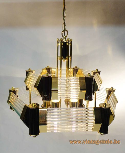 Crystal Glass Rods Chandelier 5