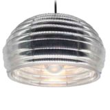 FLOS Splügen Bräu pendant lamp round & ribbed aluminium lampshade 1961 design: Achille & Pier Giacomo Castiglioni Italy