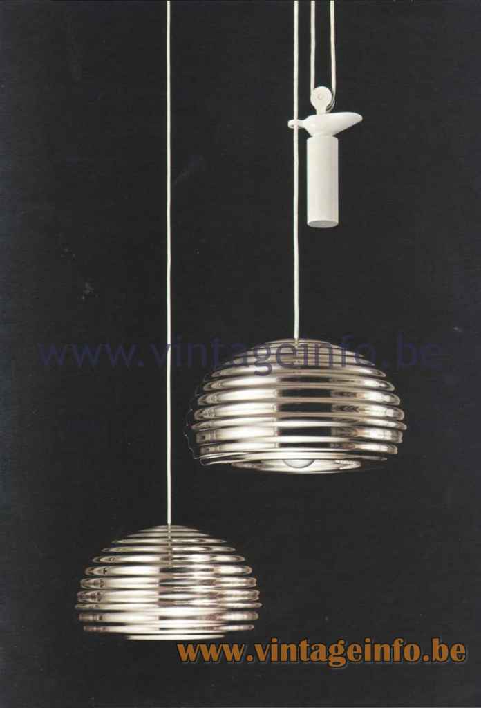 FLOS Splügen Bräu Pendant Lamp - 1980 Catalogue Photo