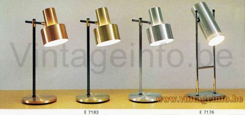 Fog & Mørup Trombone Table Lamp - 1960s Catalogue Picture
