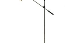 ANVIA floor lamp 8028 black tripod base nickel-plated rods tubular lampshade 1960s design: Jan Hoogervorst Netherlands