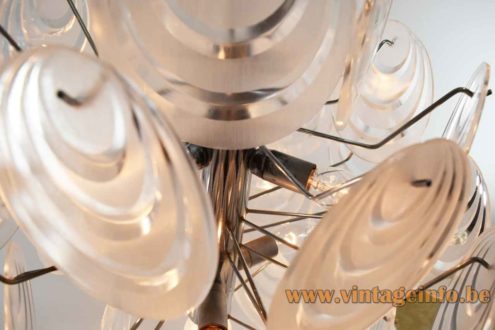Aro Leuchte Plastic Discs Chandelier 4