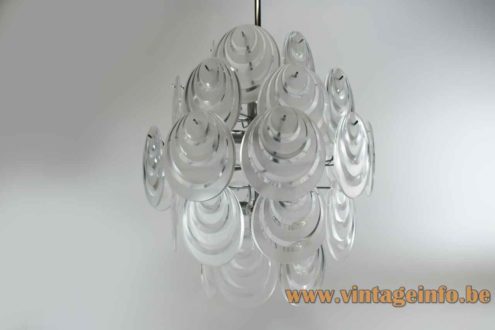 Aro Leuchte Plastic Discs Chandelier 6