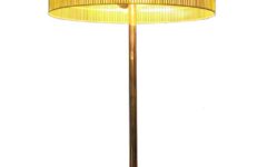 BuR mushroom desk lamp round metal base chrome rod elongated slots lampshade 1960s Bünte & Remmler Germany