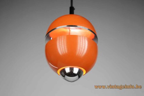 Massive Orange Globe Pendant Lamp 1