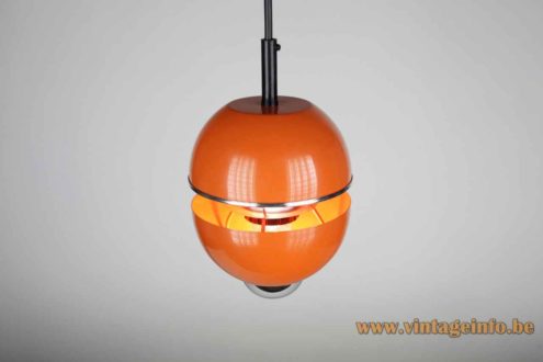 Massive Orange Globe Pendant Lamp 2