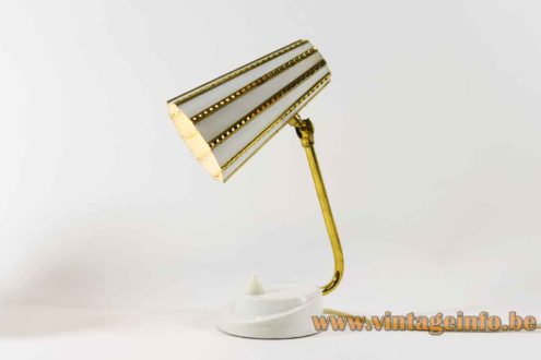 1950s Conical Bedside Table Lamp 1