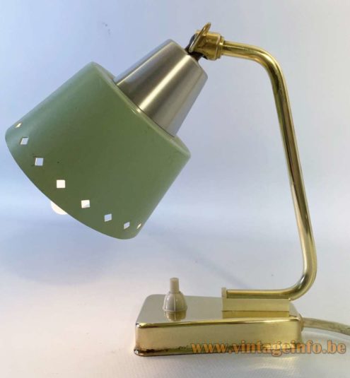 1950s Perforated Bedside Lamp - Other Version - Pfäffle Leuchten, Germany - Erpees