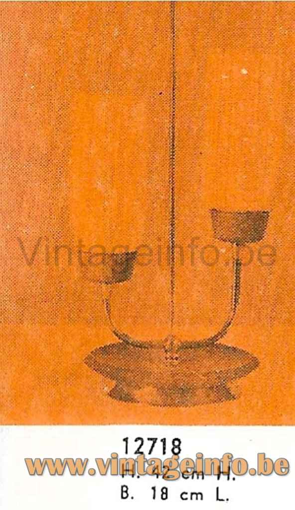 1950s Scandinavian Table Lamp - Massive Belgium - Catalogue Picture