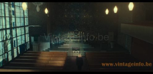 Aloys Ferdinand Gangkofner Granada pendant lamp used as a set decoration in the 2026 German espionage thriller tv series Unfamiliar season 1 episode 6