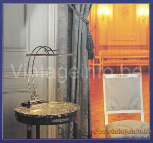 Boulanger presidential desk lamp 1980s presentation catalogue picture