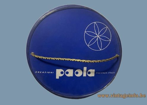 Felt Clown Bobblehead table lamp made by Creazioni Paola Piacenza Italy translucent plastic box