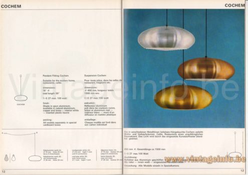 Fog & Mørup Medio Pendant Lamp – Goldkant Leuchten Cochem Pendant Lamp Catalogue Picture Fog & Morup Medio pendant lamp Goldkant Leuchten Cochem pendant lamp catalogue picture almost identical German copy