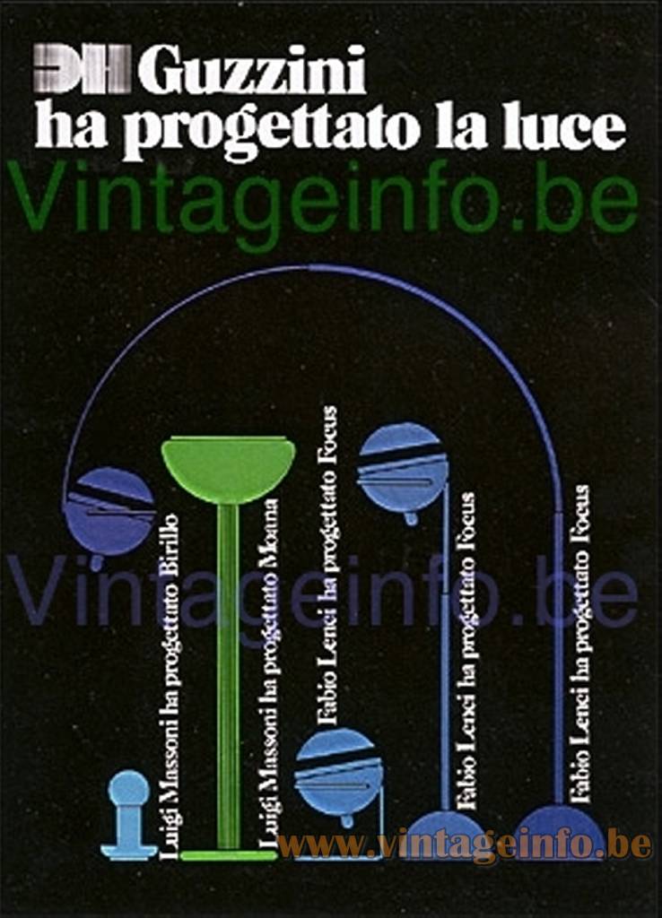 Harvey Guzzini Moana Table Lamp – 1968 DH Design House Catalogue Picture – 1967 Design: LuigI Massoni Harvey Guzzini Moana table lamp Design House catalogue picture 1967 design: LuigI Massoni & Gio Ponti Focus lamp series