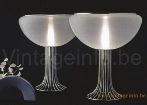 Harvey Guzzini Moana Table Lamp – 1970 Catalogue Picture Harvey Guzzini Moana table lamp 1970 catalogue picture 1967 design: LuigI Massoni pair