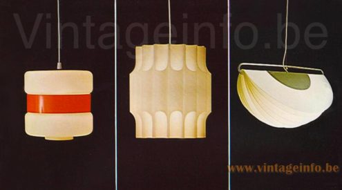 Harvey Guzzini Teulada Pendant Lamp - 1966 Catalogue Picture